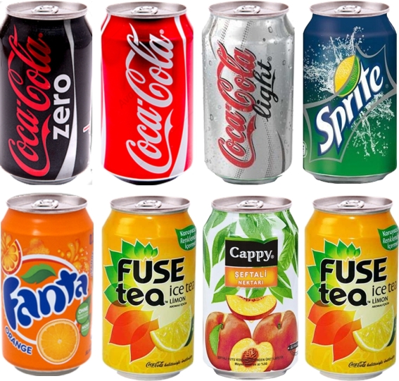 Kola - Fanta - Sprite - Meyve Suyu